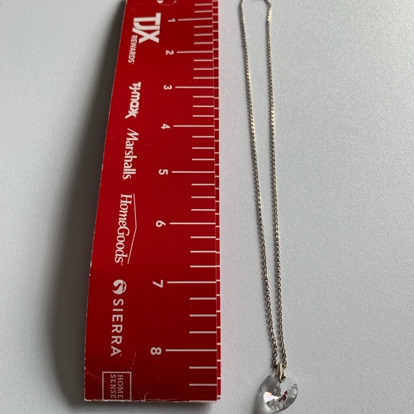 Vintage Austrian crystal heart pendant. Good condition for age. - Picture 5 of 5